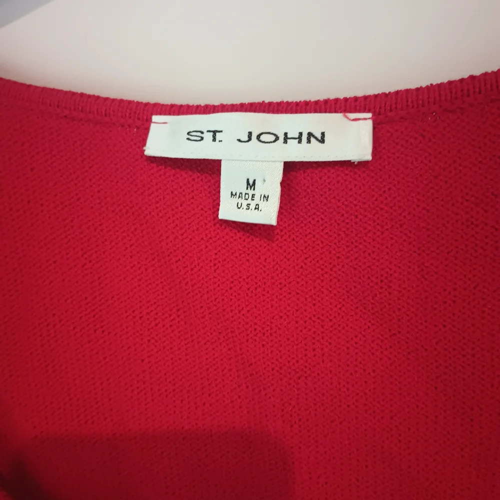 St. John Bold Red Tank Top - Picture 2 of 6